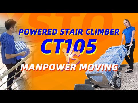 XSTO Powered Stair Climber CT105 Vs Manpower Moving