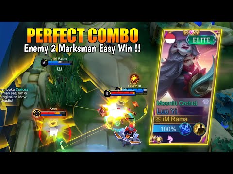 Luo Yi Gets Stronger Against 2 Marksman | Luo Yi Top 1 Global 2022 - Mobile Legends