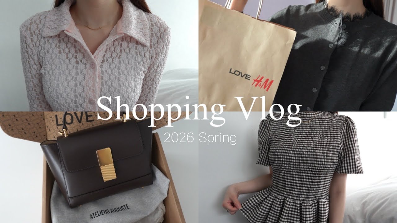 Vlog)春服準備をする社会人の日常🌸|ZARA,H&M,UNIQLO,FRAYI.Dなど全10点| 春夏服,バッグ,コスメetc...