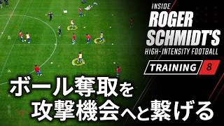 【ボール保持から即時奪回、そして攻撃へ】ロジャー シュミットの指導メソッド⑧ ｜トレーニング映像特別公開