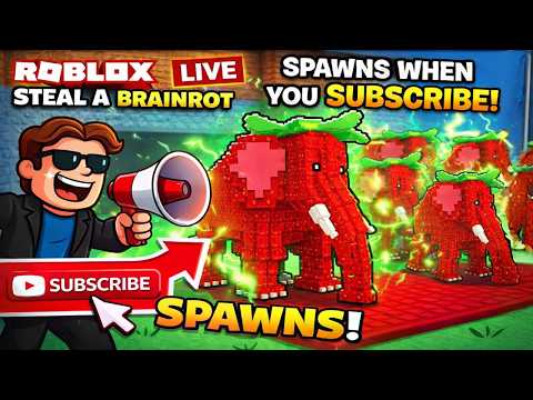 🔴Abo = Strawberry Elephant ♥️ | Steal A Brainrot | #stealabrainrot #sab #roblox Live Deutsch