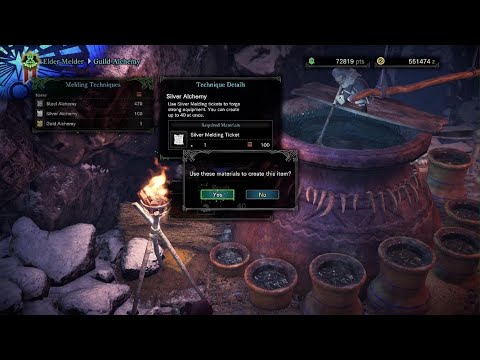 Monster Hunter World Silver ticket melding