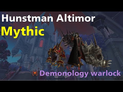 Mythic Huntsman Altimor | Raid Castle Nathria | Demonology Warlock POV | WoW Shadowlands 9.0.5