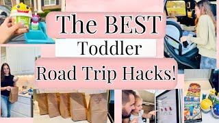 Toddler Roadtrip Hacks | Toddler Travel Hacks | Ways to Make Road trips with toddlers easier!