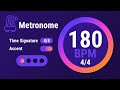 180 BPM 4/4 - Metronome With Accent