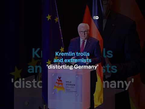 Germany's president warns of threat from 'Kremlin trolls' in Unity Day speech | DW News