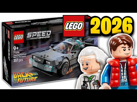 LEGO Speed Champions Back to the Future DeLorean Time Machine 2026 Set OFFICIALLY Revealed