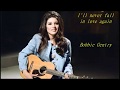 Bobbie Gentry    I'll never fall in love again  +  lyrics