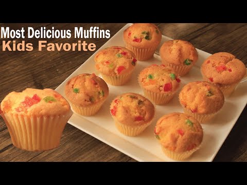 Delicious Tutti Frutti Muffins Recipes By Chef Hafsa | KIds Favorite