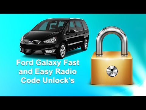 How To Find Ford Galaxy Radio Code Serial