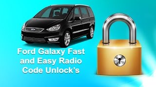How To Find Ford Galaxy Radio Code Serial