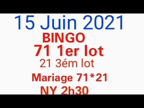 15 Juin - 2021 Boul Cho pour tiraj New York et Florida Midi - Soir