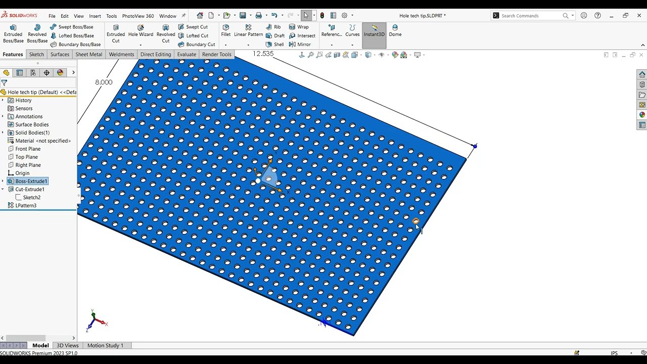 How To Use The Linear Pattern Option 