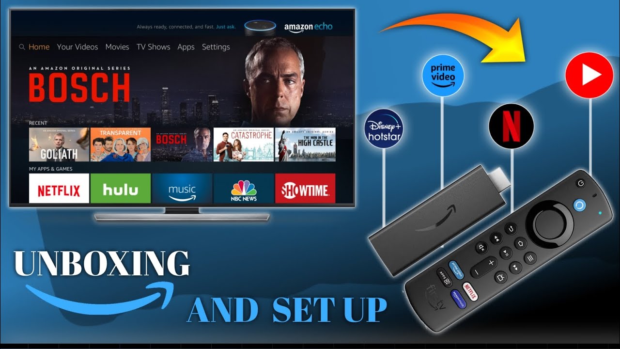 HOW TO SET UP FIRE TV || AMOZON FIRE TV STICK UNBOXING || DIVYANSHU SAHU