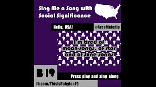 "Give Me a Song with Social Significance" -- Barbra Streisand (#AreaMelodia #Babylon19)