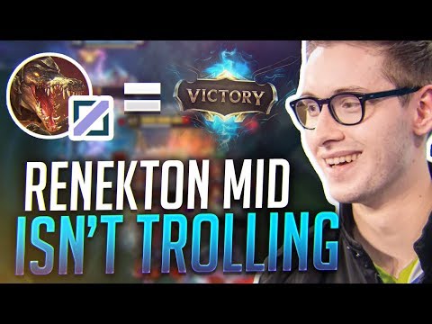 RENEKTON MID ISN'T TROLLING - Bjergsen