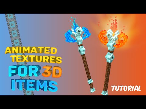 How to animate item textures - Java Minecraft - Custom 3D items for your RPG Server Resource Pack