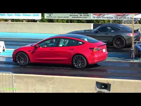 Tesla Model 3 Dual Motor vs Mercedes GT AMG