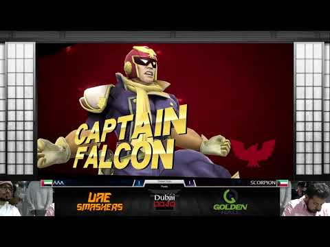Dubai Dojo 2: AAA (C. Falcon) vs Scorpion (Yoshi) - Pools