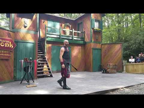 Aaron Bonk- Fire whips and swords - NY Renaissance Faire Sept. 16, 2023