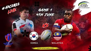 Korea V Malaysia  | Asia Rugby Men’s Championship 2022