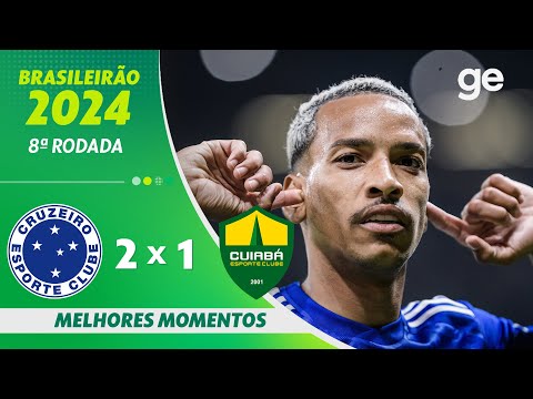 Gols e lances de Cruzeiro x Cuiabá