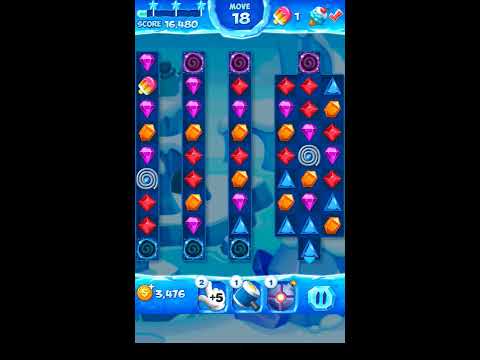 Jewel Pop Mania:Match 3 Puzzle Level 195 ( Ice Cream Town Episode ) - Walkthrough ( No Booster )