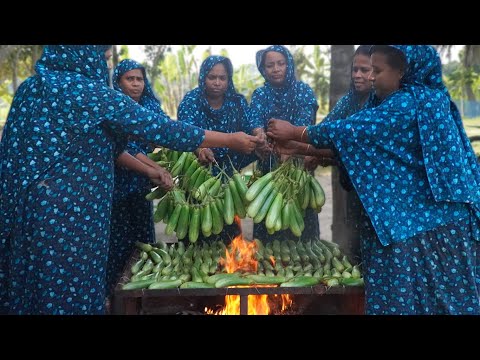Baked Eggplant Mashed Recipe - Brinjal Vorta & Khichdi - Traditional Village Food