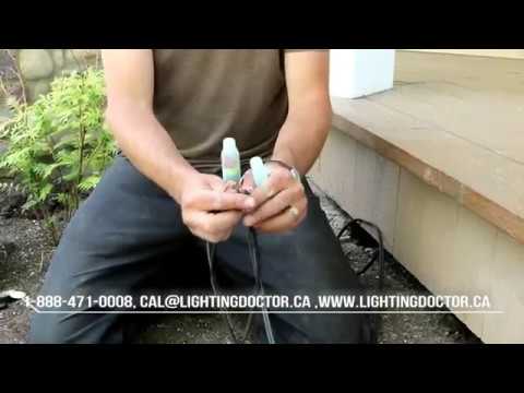 Landscape Lighting Installation - How to Make Waterproof Wiring Connections