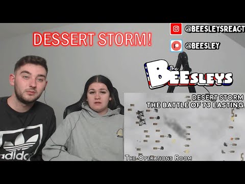 British Couple Reacts Desert Storm - The Ground War, Day3 -The Great Tank Battle 73 Easting-Animated