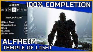 God of War Ragnarök - Temple of Light (Alfheim) - 100% Completion