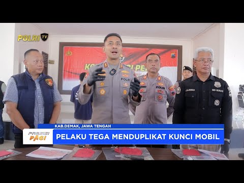 POLRES DEMAK AMANKAN PELAKU PENCURIAN MOBIL MODUS DUPLIKAT KUNCI
