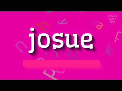 How to say "josue"! (High Quality Voices)