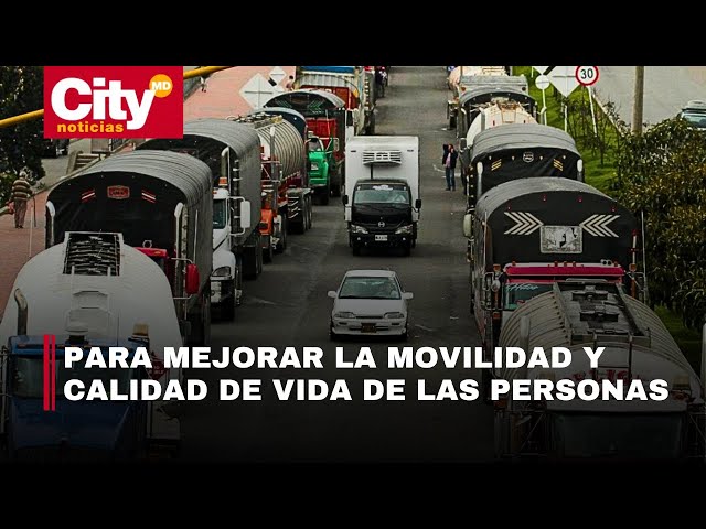 Empezó la restricción de vehículos de carga en Chía para mejorar la movilidad