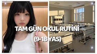 Tam Gün Okul Rutini | Sabahtan Geceye Tüm Rutin 💌✨️