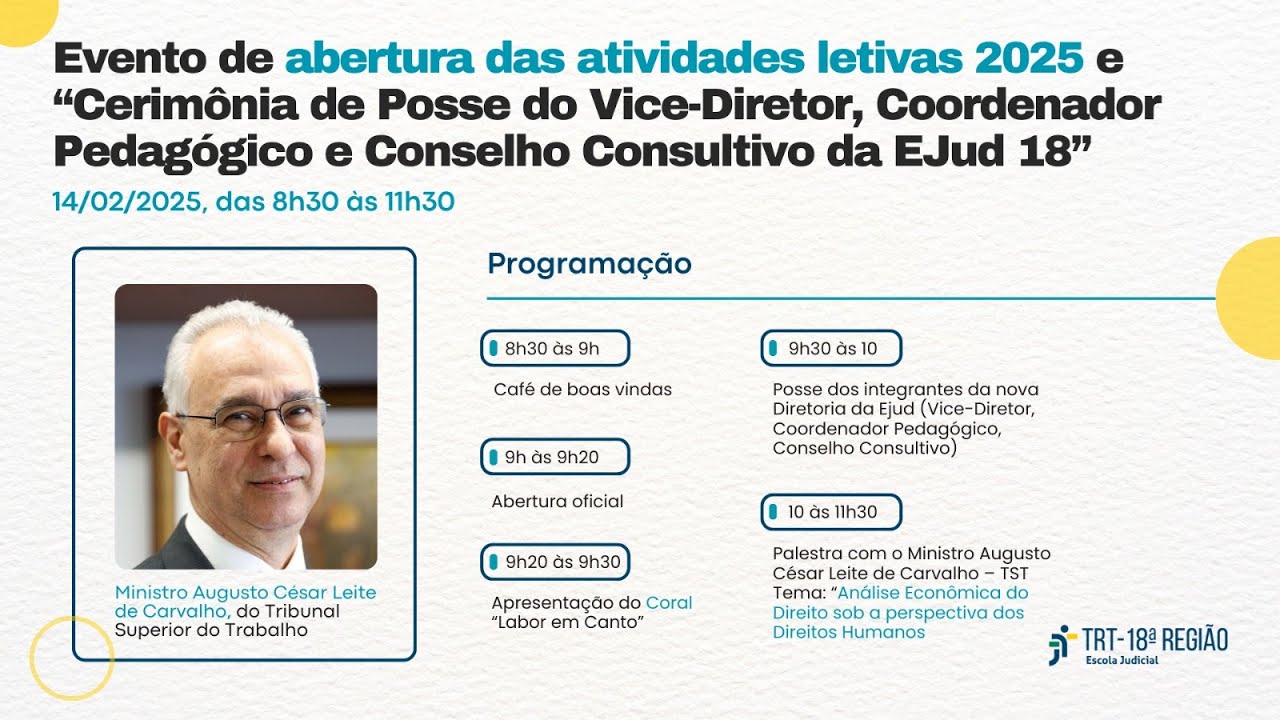 Abertura do Ano Letivo da Escola Judicial - 14/2/2025
