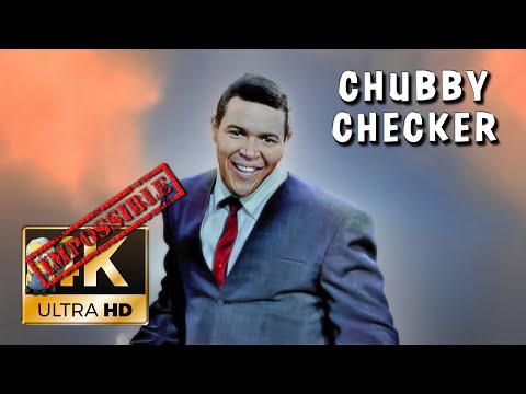 Chubby Checker AI 4K ❌Unable colorization❌  - The Twist & Let's Twist Again 1961