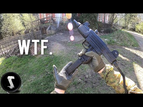900 RPM FULL-AUTO UZI Ruins Airsoft Players Day