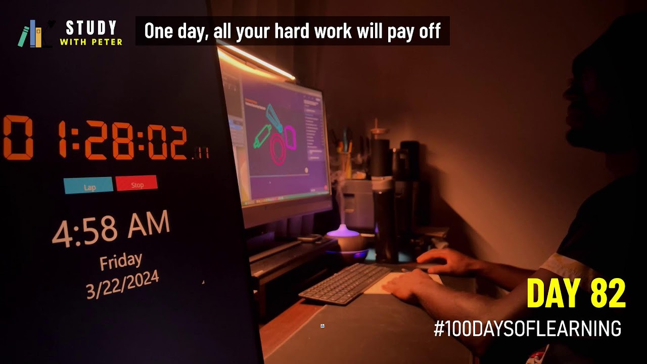 2HRS Study With Me  - #100daysoflearning - DAY 82  #studywithpeter