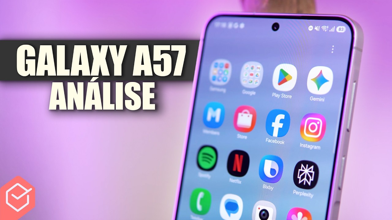 Miniatura da avaliação em vídeo de Smartphone Samsung Galaxy A57 5G 256GB