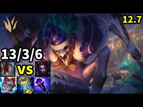 Fiddlesticks Jungle vs Elise - KR Master | Patch 12.7