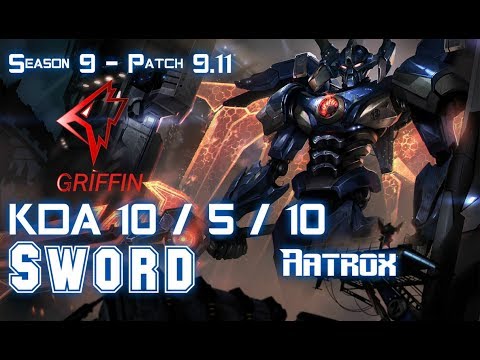 GRF Sword AATROX vs SYLAS Top - Patch 9.11 KR Ranked