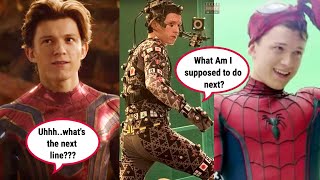 Tom Holland Forgetting His Lines | Funny Dialogue Mistakes | Marvel 2021