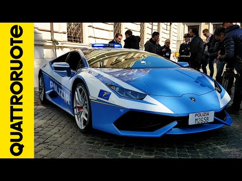 La nuova Lamborghini Huracan donata alla Polizia di Stato
