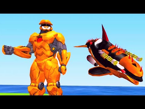 Robot Whale Attack Transform Hero Android Gameplay