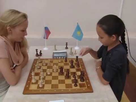WGM Fominykh - WGM Abdumalik. (Masha vs Zhansaja)