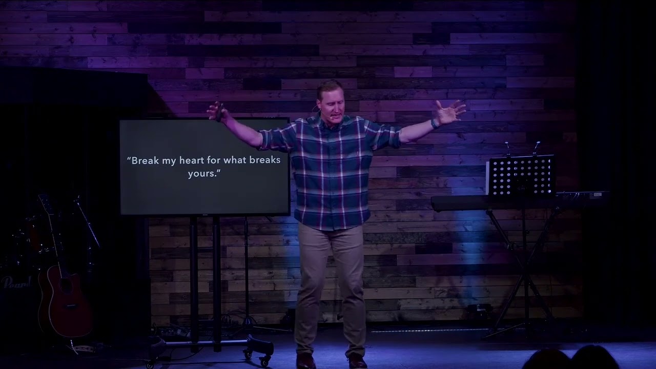 "Break my heart for what breaks yours."