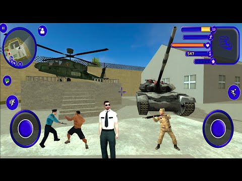 Miami Police 2 Crime Vice Town Simulator - Attacking on The Army Base #2 - Android Gameplay