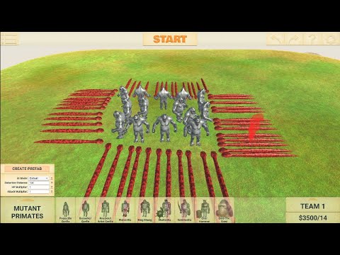 50 titanaboa vs 14 GORO THE GIANT Animal Revolt Battle Simulator