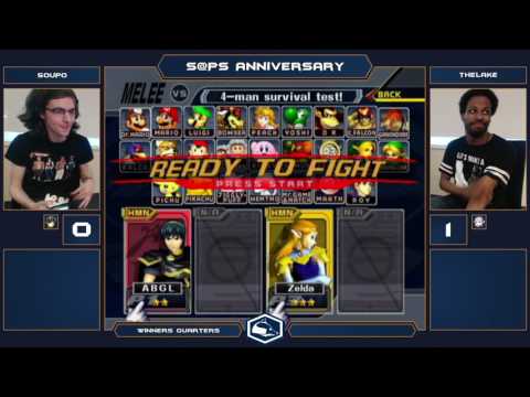 SCC The Double Melee Singles - Soupo (Black Marth) vs Thelake (Zelda/Marth) - Winners Quarters